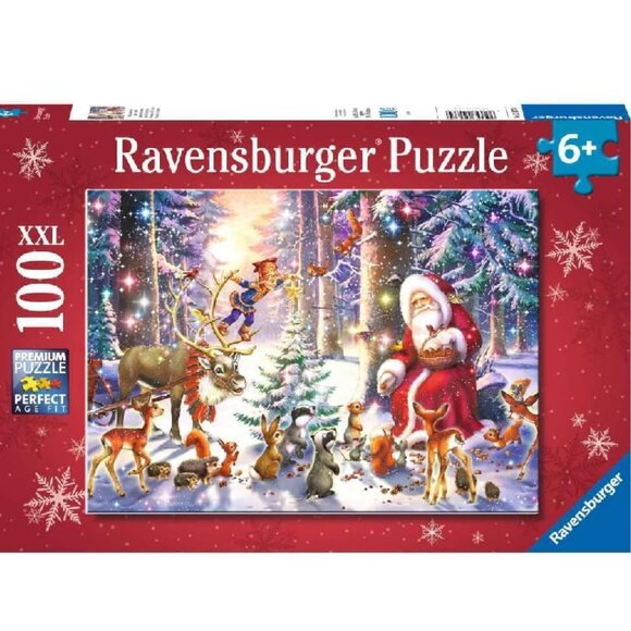 New sealed Ravensburger 100XXL Puzzle-Christmas in the Forest - Picture 1 of 13